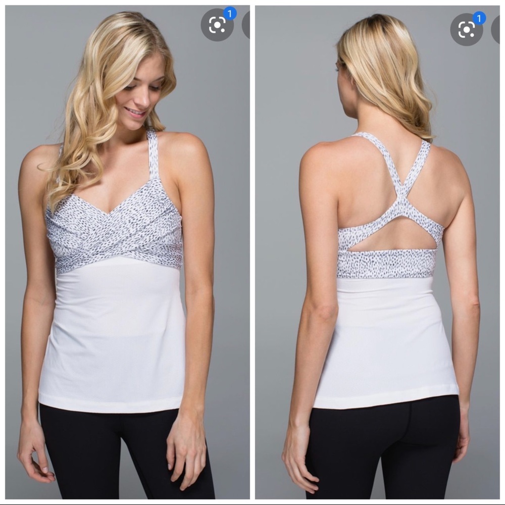 Lululemon Wrap it up Tank Dottie Dash